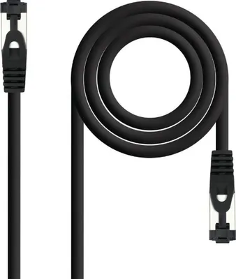 Obrázok produktu pre Nanocable 10.20.2000-BK, 0,5 m, Cat8.1, S/FTP (S-STP), RJ-45, RJ-45, Čierna