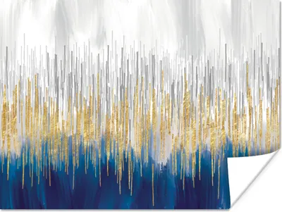 Produktbild von MuchoWow® Poster Abstrakt - Gemälde - Öl 120x90 cm - Wandbild