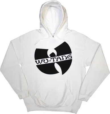 Produktbild von Wu-Tang Clan - Hoodie zum Überziehen Logo für Herren/Damen Uni RO10809 (S) (Weiß)