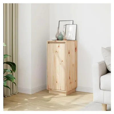 Produktbild von Sideboard mit Türen, Kommode, Anrichte, Beistellschrank, Mehrzweckschrank, Standschrank aus Kiefernholz, 31,5x34x75cm