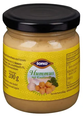 Image de Houmous Sofko à l'ail 200g