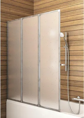 Produktbild von VBChome Faltwand 120 x 140 cm Alufarben Duschabtrennung Faltwand für Badewanne Duschwand Badewannenaufsatz Badewannenfaltwand 3-teilig ohne Antikalk-Versiegelung