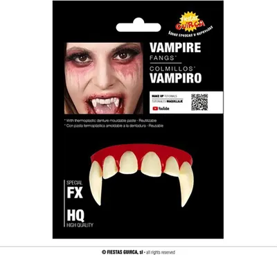 Obrázek produktu pro y upíří zuby s termoplastickou pastou Halloween 2026