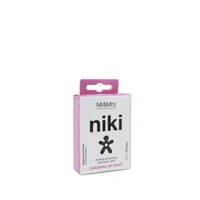 Produktbild von Mr&Mrs Niki Auto Lufterfrischer Nachfüllpackung JRNIKIBX009V00 Nachfüllpackung für Autoduft, Gardenia von Tahiti, Schwarz