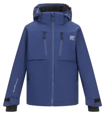 Productafbeelding van 2117 OF SWEDEN Lillpite, gevoerde kinder ski-jas met capuchon, blauw, maat 164