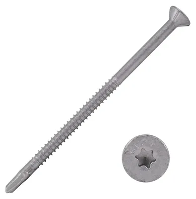 Produktbild von Flügelbohrschrauben Verzinkt Torx - 5,5 x 100 mm - Torx 25 - Schachtel 100 Stück.