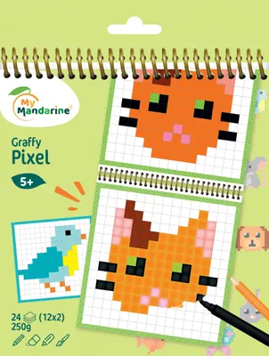Produktbild von Avenue Mandarine 5x Graffy Pixel, Haustiere - Mehrfarbig GY131C