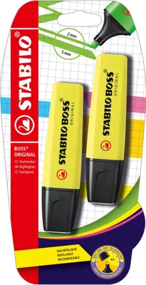 Image de STABILO BOSS ORIGINAL 2er blister jaune