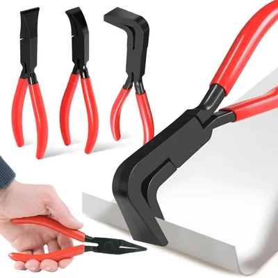 Produktbild von Faltzangen Set von 3 - Abkantzange/Biegzange - Tragbar - 22 mm - Für Blechmaschinen - Für Reparaturarbeiten und Heimwerker - Biegzangen