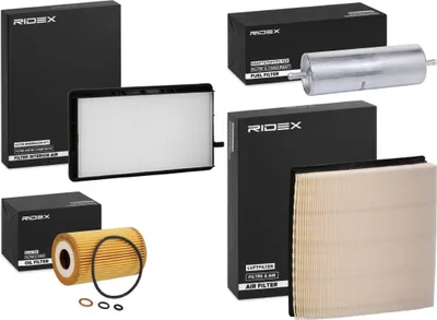 Produktbild von RIDEX Filterset Inspektionspaket Filtersatz für BMW 3 Limousine (E36) 3 Coupe (E36) 3 Cabrio (E36) 3 Touring (E36)