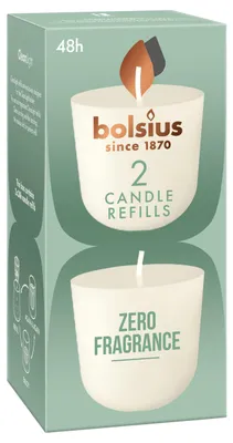 Productafbeelding van Bolsius Navulling Clean Light pack 2 Zero (2 stuks)