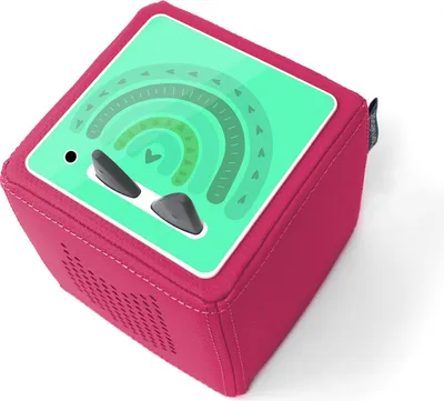 Produktbild von Nachtleuchtende Schutzfolie kompatibel mit Toniebox1 passgenaue Folie mit Motiv Kratzschutz für Musikbox Y031-78 Regenbogen