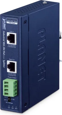 Immagine prodotto di Planet Technology Corp. IPOE-176S Planet Industrial Single Port PoE++ Splitter IPOE-176S