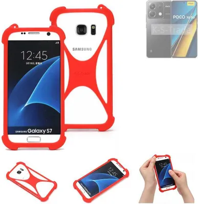 Produktbild von K-S-Trade Handy-Hülle kompatibel mit Xiaomi POCO X6 5G Schutz-Hülle Bumper Silikon Schutz Hülle Cover Case Silikoncase Silikonbumper TPU Softcase