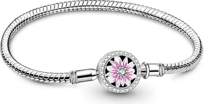 Produktbild von Gnoce Armband Gänseblümchen GNB028-17 Silber