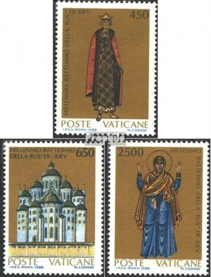 Produktbild von Briefmarken Vatikanstadt 1988 Mi 946-948 (kompl.Ausg.) postfrisch Christianisierung