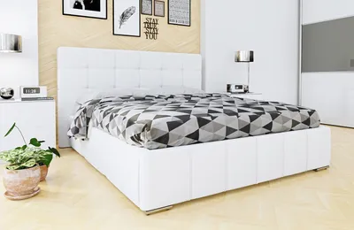 Obrázok produktu pre Manželská posteľ s roštom 140x200 MELDORF - biela