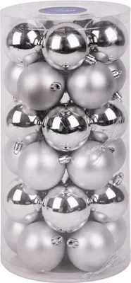 Produktbild von MAGICHOME WEIHNACHTSKUGELN, 30 St., Silber, 6 cm