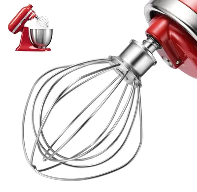 6-Draht Schneebesen Edelstahl für KitchenAid 4,5-5 QT