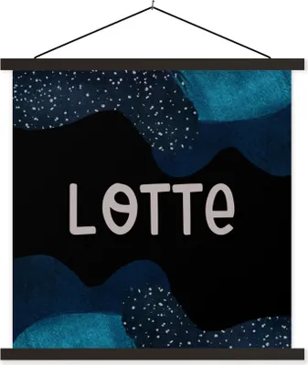 Produktbild von MuchoWow® Textilposter Lotte - Pastell - Mädchen 40x40 cm mit schwarzem Rahmen - Fotos