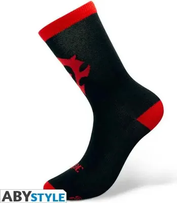 Productafbeelding van ABYSTYLE WORLD OF WARCRAFT sokken, Horde, zwart/rood