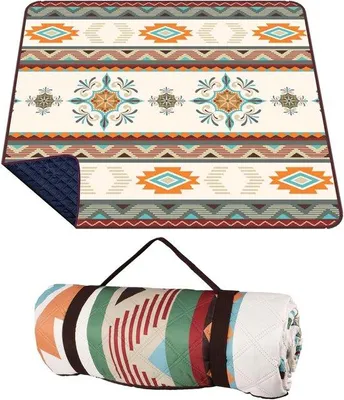 Produktbild von Famanu Picknickdecke 200x200 cm - Wasserfest und ideal für Outdoor-Aktivitäten