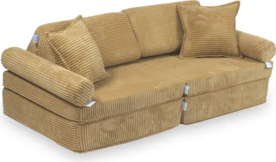 Obrázok produktu pre Montessori mini hracia lavica comfort - Cord Sandy