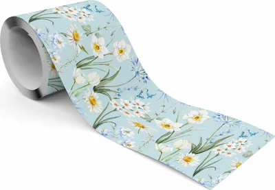 Produktbild von Muralo Selbstklebende Bordüre Tapetenbordüre bunte Blumen Blätter Natur Wandtattoo