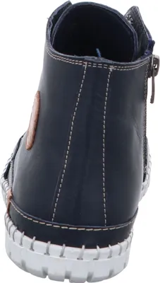 Produktbild von Gemini Damen Schnürboot Reißverschluss High Top Sneaker Stiefelette 395160-02, Größe:42 EU, Farbe:Blau