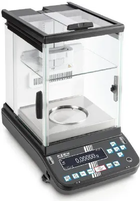Produktbild von KERN & SOHN Analysenwaage, 0,135 kg, Schwarz, Edelstahl, 8 kg