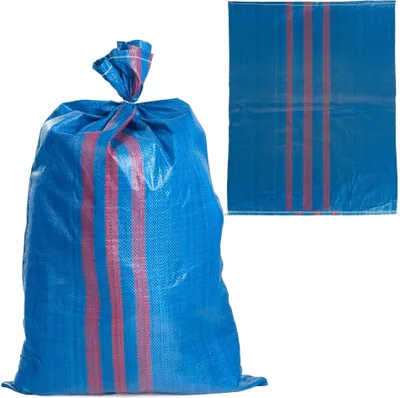 Immagine prodotto di GEKO Sacco in polipropilene 65x105 cm, 50 kg, blu-rosso - G71984B