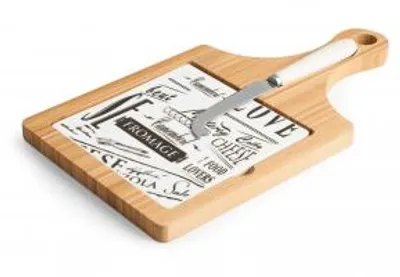 Immagine prodotto di H&H Tagliere 3 Pezzi Per Formaggi In Legno Cm19X34