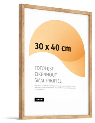 Fotolijst 30×40 cm, Eikenhout, Acrylglas, Horizontal/ Vertikal