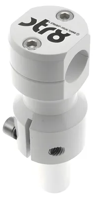 Zdjęcie produktu dla Obudowa mocująca przewód hamulcowy, biała, CNC, 22 mm, do Piaggio Typhoon 50 TEC1T