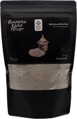 Produktbild von Bushera Millet 1 kg für Porridge und Karo (Millet Bread)