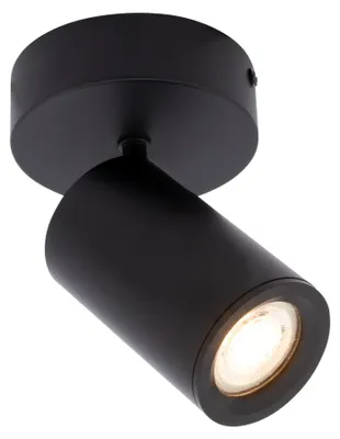 Image de Ledvion Spot LED Plafond Noir 1 spot GU10 3W blanc neutre