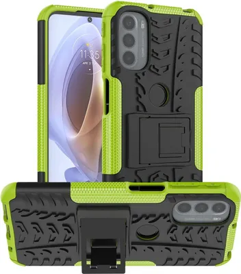 Produktbild von König Design Hülle kompatibel mit Motorola Moto G31 / G41 Kunststoff Soft Handyhülle - Handy Case Grün