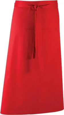 Produktbild von Premier Workwear PR158 | Barschürze Colours - 90 x 80 cm - Hauswäsche: bis 60 °C - Farbe: Red (ca. Pantone 200) - Größe: 90 x 80 cm