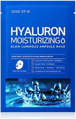 Obrázek produktu pro SOME BY MI Hyaluron Moisturizing Glow Luminous Ampoule Mask 1 ks – hydratační ampulková maska s kyselinou hyaluronovou
