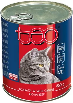 Image de Teo Beef-rich Wet Cat Food 850 G