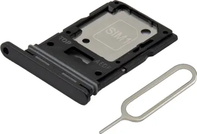 Produktbild von MMOBIEL Dual SIM Kartenhalter Ersatz für Samsung Galaxy A54 5G - Inkl. Sim Pin - Schwarz