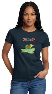 Produktbild von Spreadshirt Janosch Tigerente Schriftzug Frauen T-Shirt, M, Navy