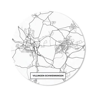 Produktbild von MuchoWow® Mauspad Mousepad Stadtplan - Karte - Villingen-Schwenningen 40x40 cm - Mousepads - Maus Mat - Pad - Mausunterlage - Schreibtisch Accessoires