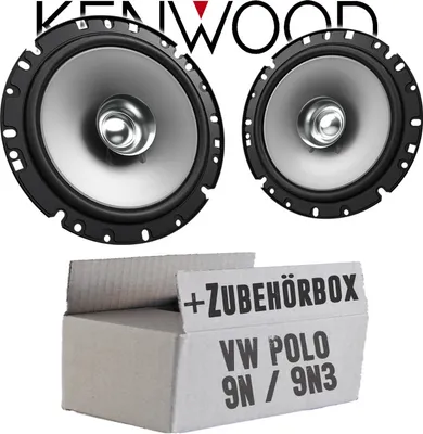 Produktbild von Lautsprecher Boxen Kenwood KFC-S1756 - 16,5cm Koax Auto Einbauzubehör - Einbauset passend für VW Polo 9N 9N3 Front - justSOUND