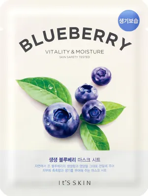 Zdjęcie produktu dla IT'S SKIN - The Fresh Mask Sheet Blueberry - Maseczka w płachcie dla doskonale nawilżonej skóry - 20 g