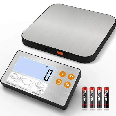 Produktbild von INF Abnehmbare wiederaufladbare Digitale Küchenwaage 5kg 1g Präzision Edelstahl-Ablage Separate Anzeige