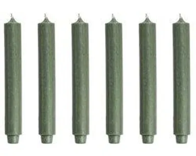 Obrázek produktu pro Kaktusové svíčky – olivově zelené – 6 kusů – 30 cm