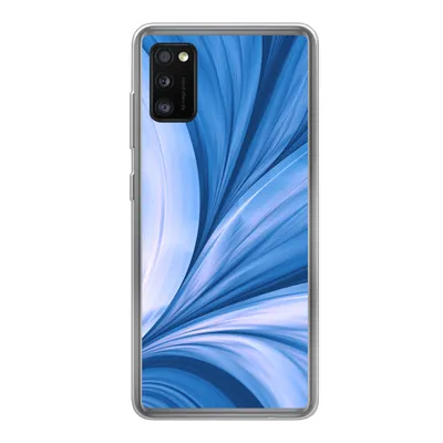 Produktbild von MuchoWow® Handyhülle Schutzhülle Hülle für Samsung Galaxy A41 Blau - Abstrakt - Design Silikon Softcase Handy Hülle - Mobiltelefon