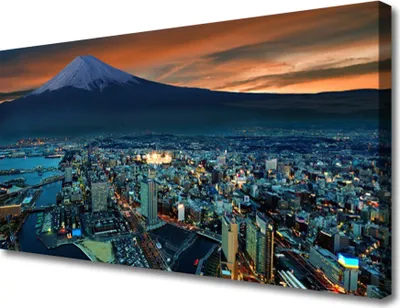 Produktbild von Tulup Leinwand-Bilder 100x50 Wandbild Canvas Kunstdruck Stadt Gebirge Gebäude