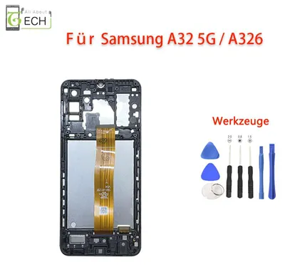 Produktbild von Für Samsung Galaxy A32 5G A326B LCD Display mit Rahmen Bildschirm + Werkzeuge